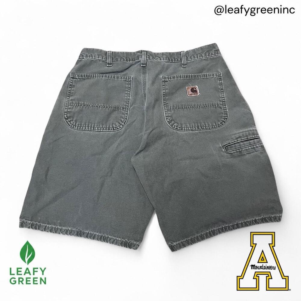 VTG 2000s Carhartt B203 HTG MOS Green Carpenter Jorts Shorts us sz 32x9